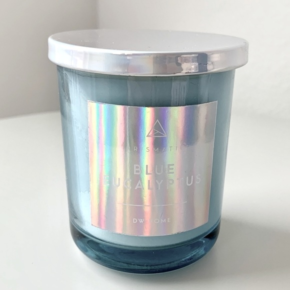 Blue Eucalyptus Holographic Iridescent Mini Scented Candle - Picture 1 of 8